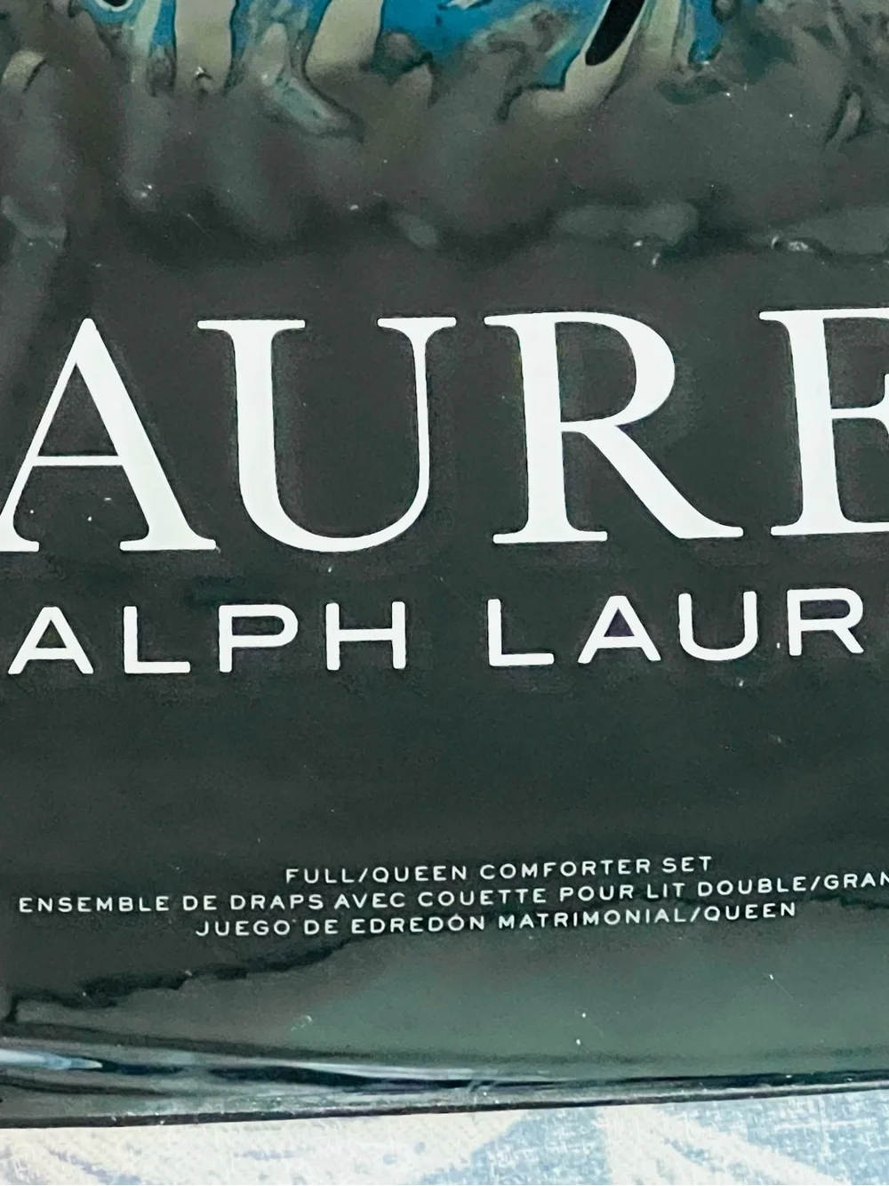 NWT❤️Lauren Ralph Lauren Evan 3 Pc Queen Size Duvet Comforter Set